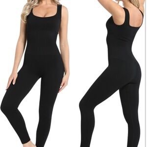 Soo Slick Jumpsuit - Tummy Control, Ribbed, Shapewear Romper